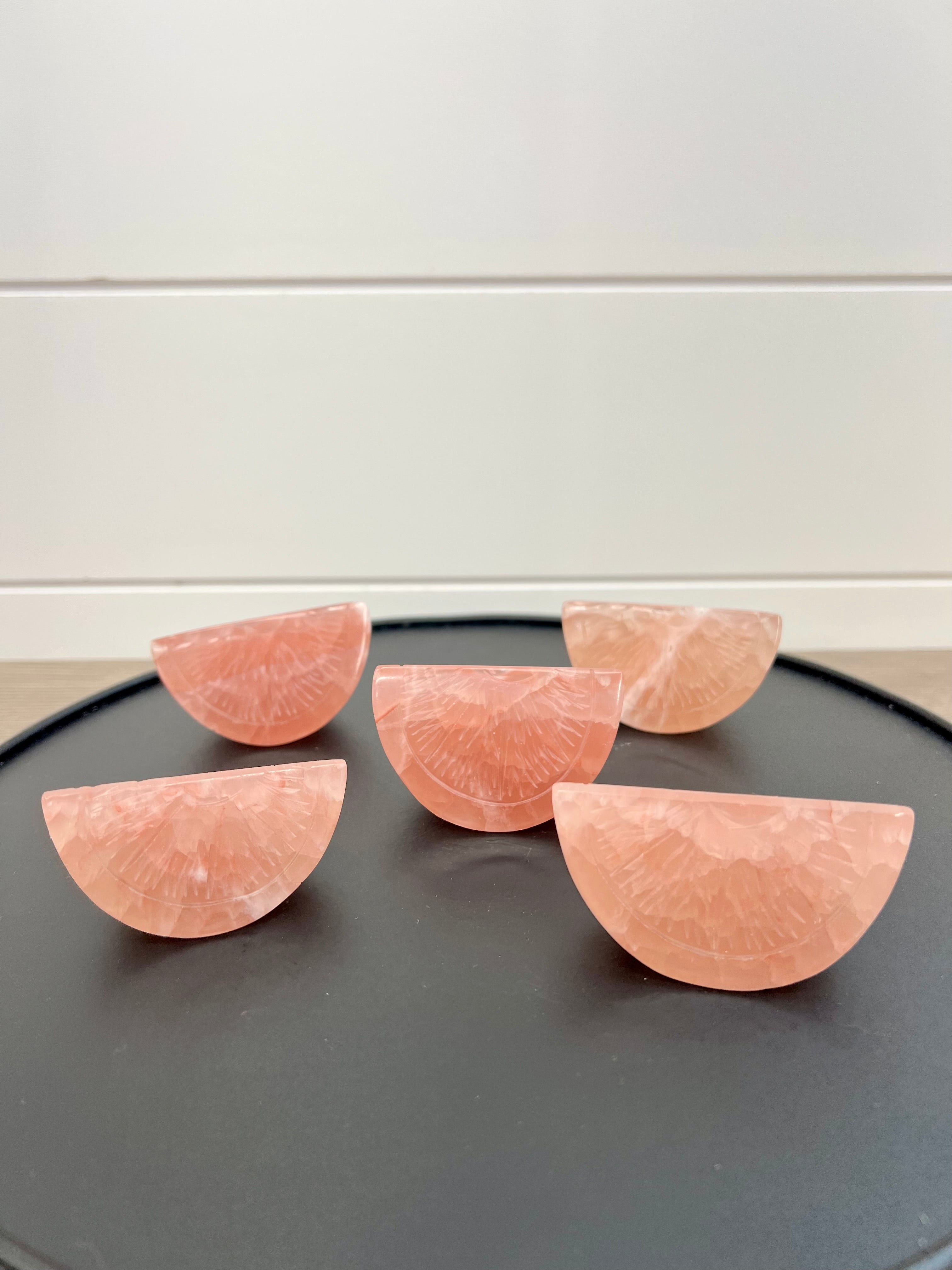 Calcite Citrus Slices & Wedges | Lemon, Orange & Rose Calcite