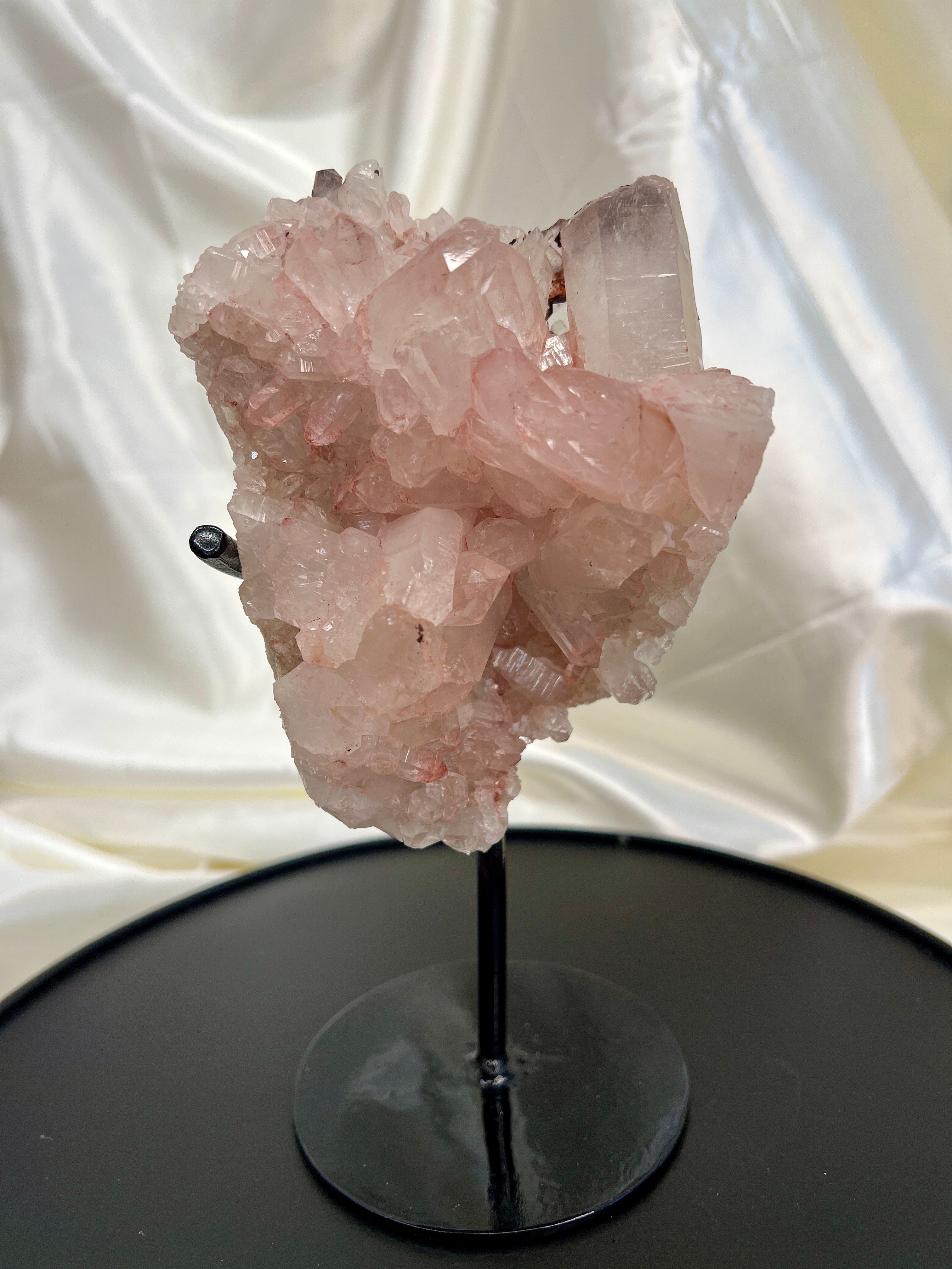 Pink Himalayan Quartz Cluster on Stand | 199