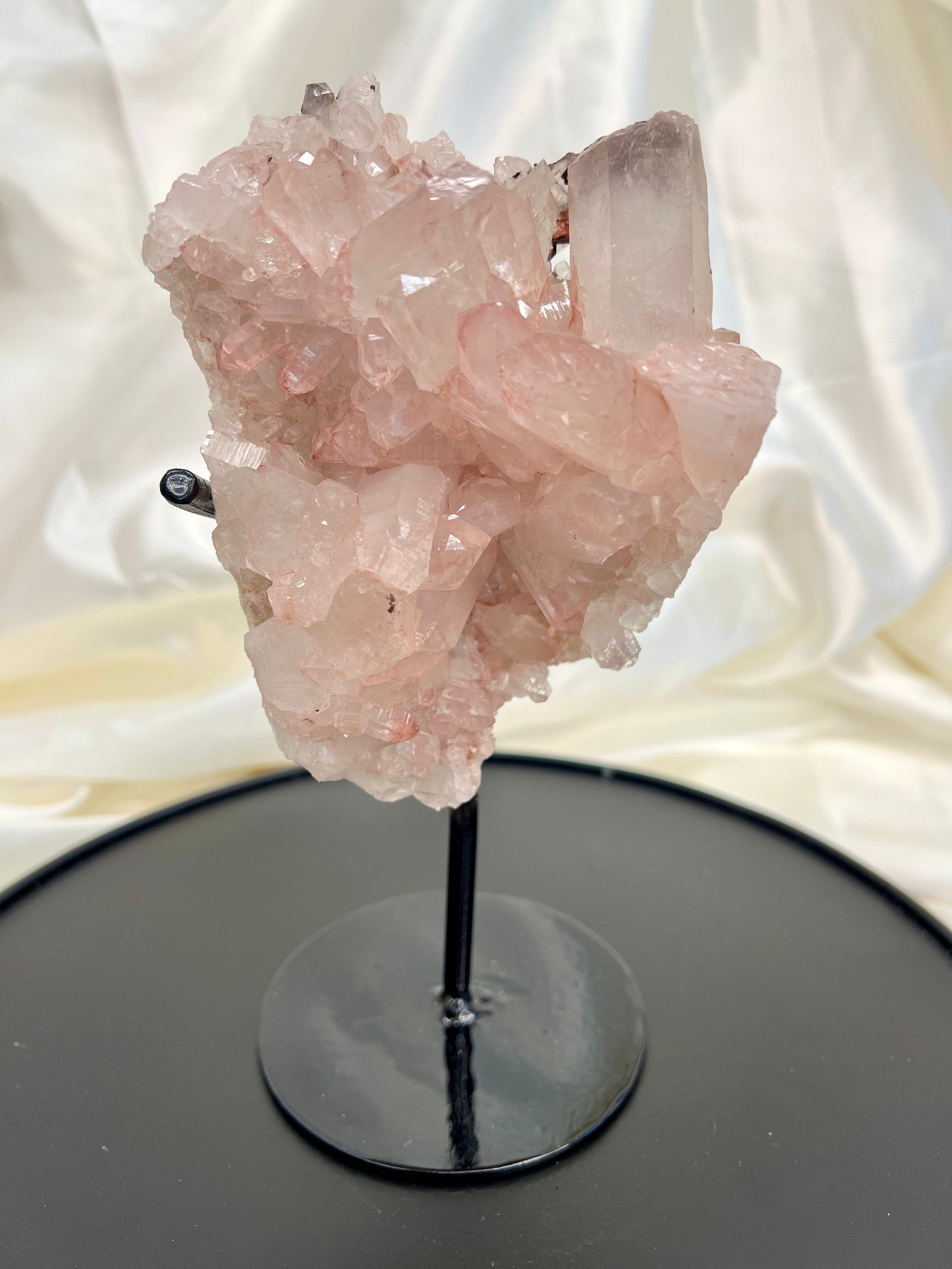 Pink Himalayan Quartz Cluster on Stand | 199