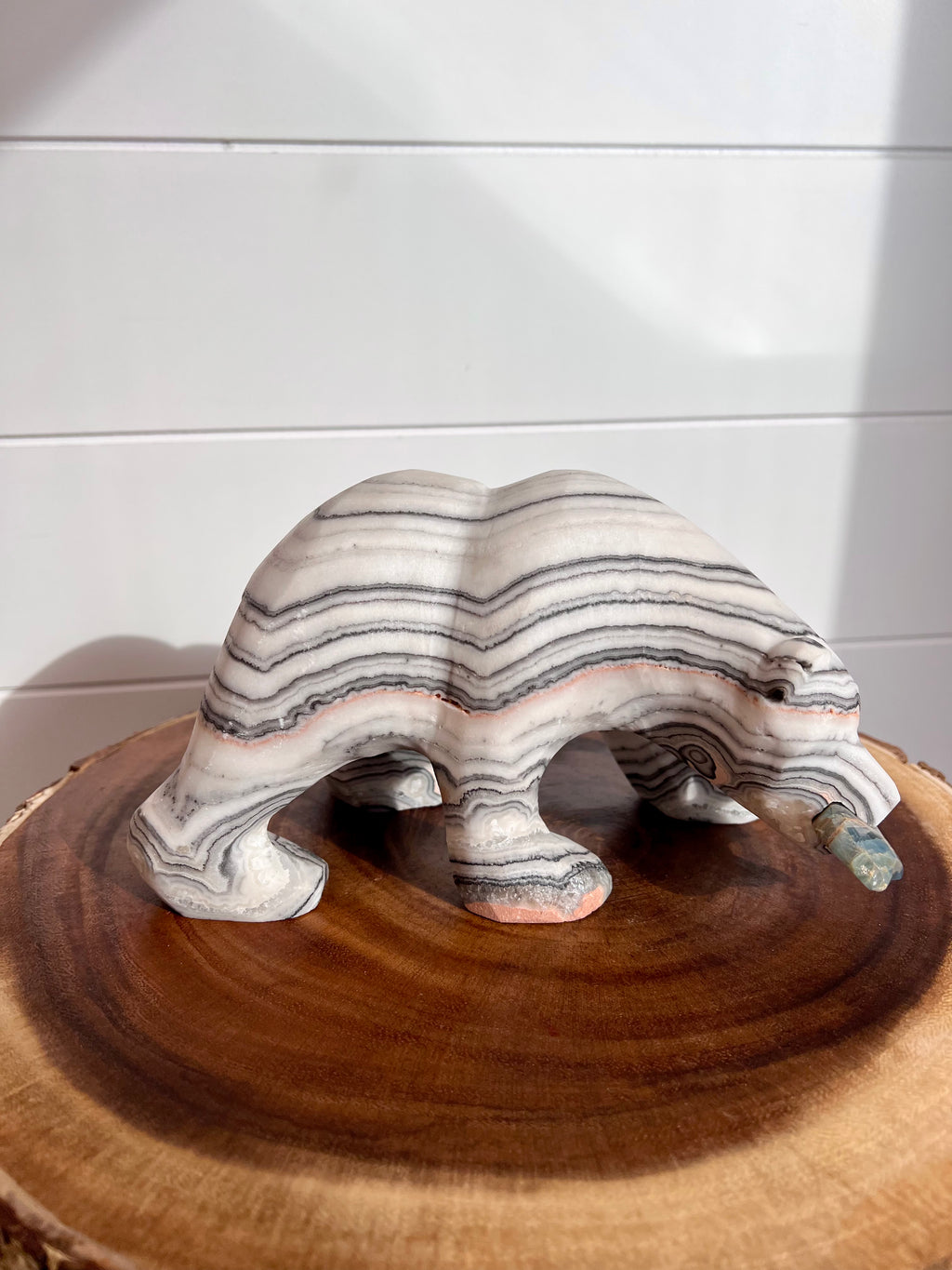 Mexican Zebra Calcite Bear - 333
