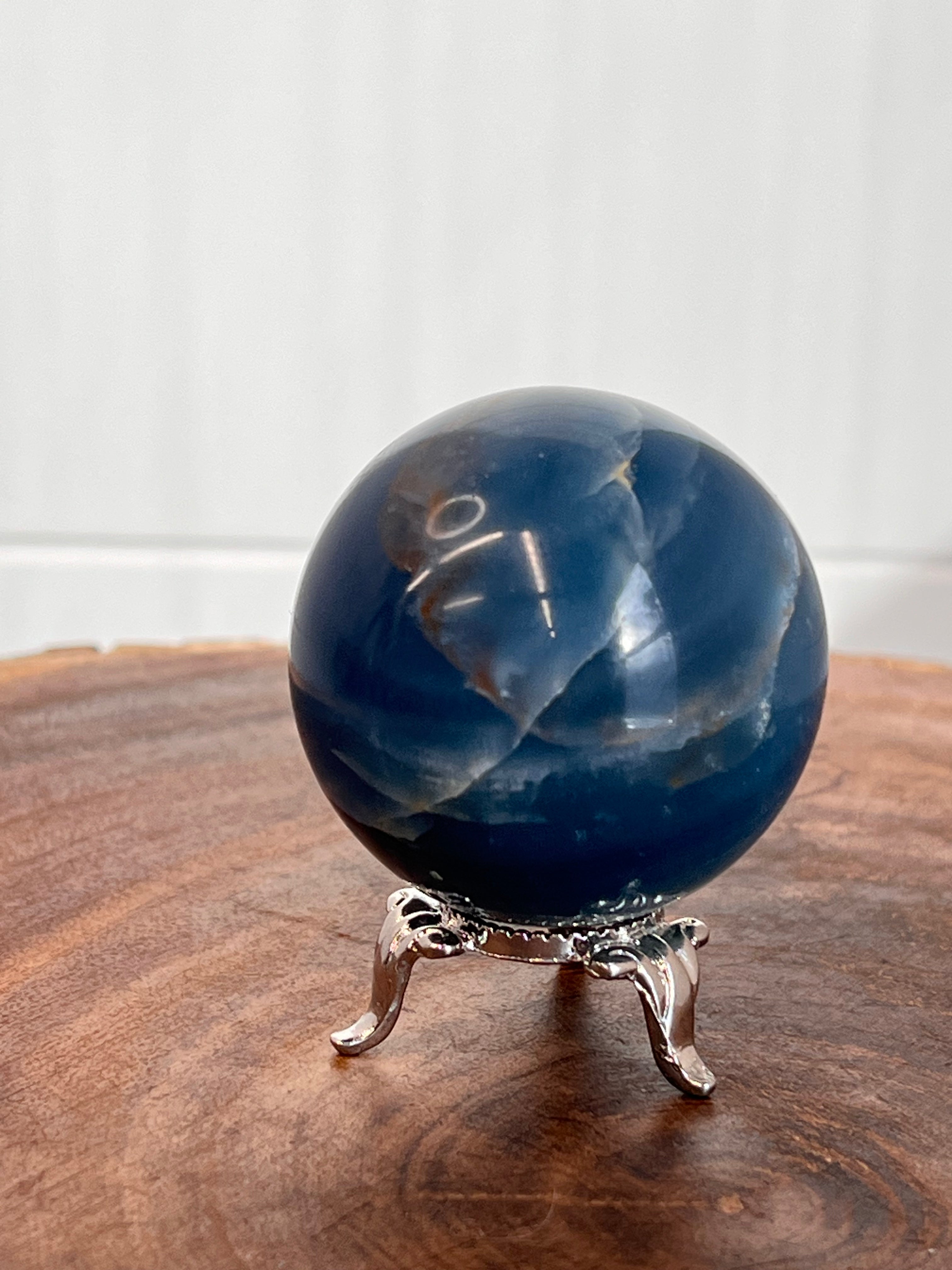 Blue Onyx Sphere - 75