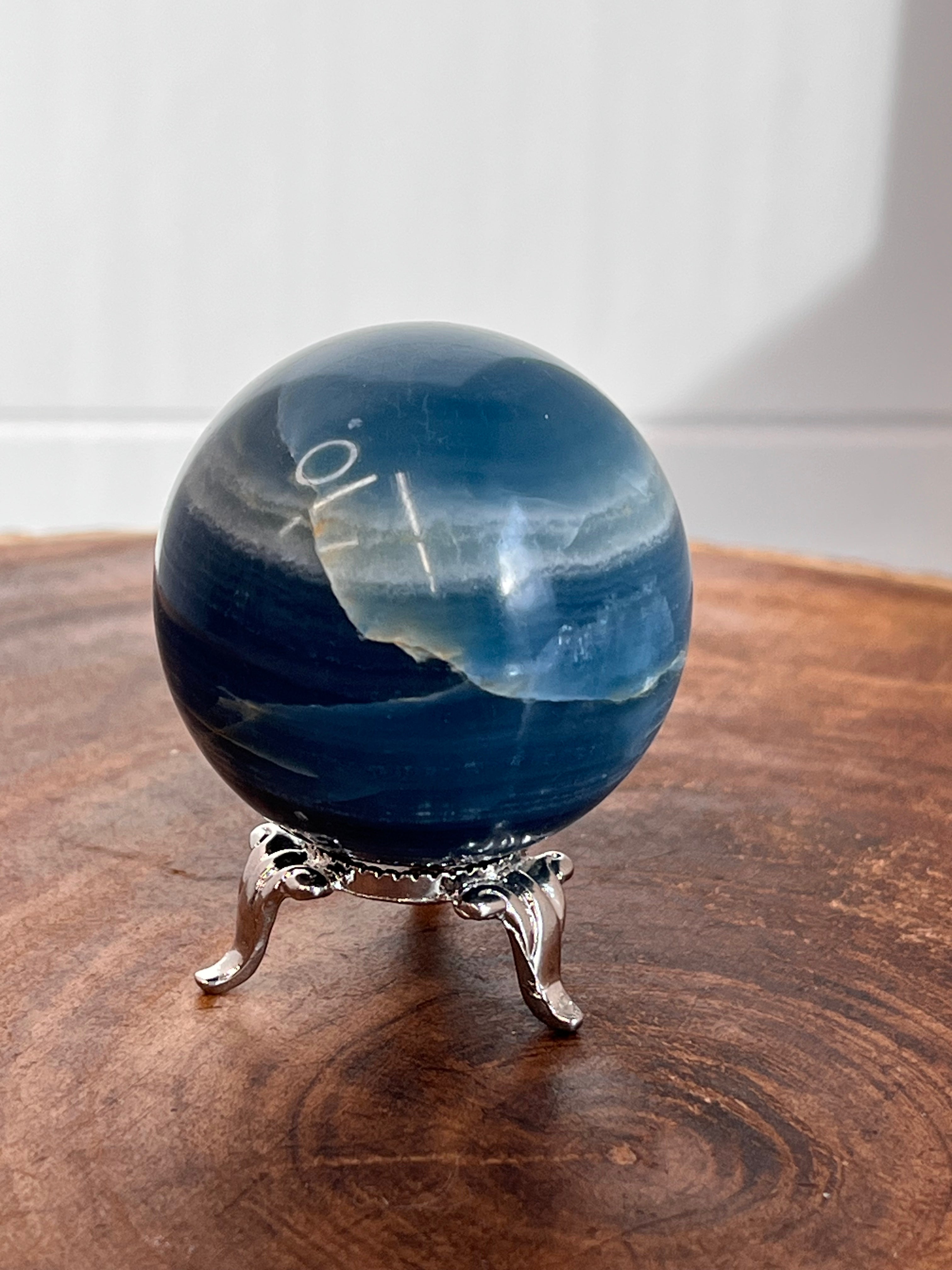 Blue Onyx Sphere - 75