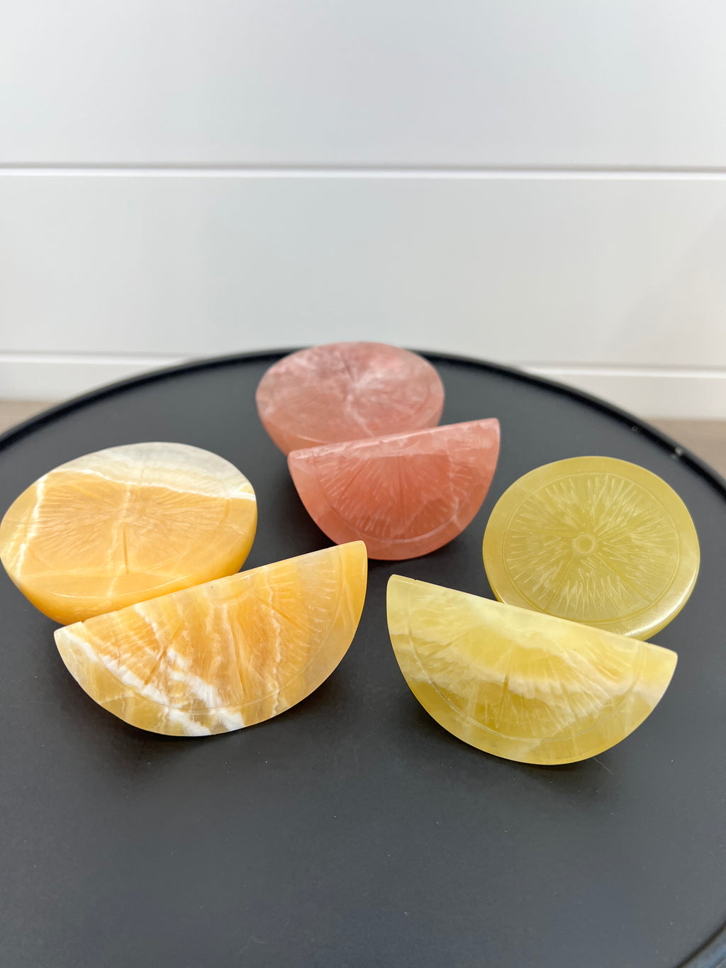 Calcite Citrus Slices & Wedges | Lemon, Orange & Rose Calcite