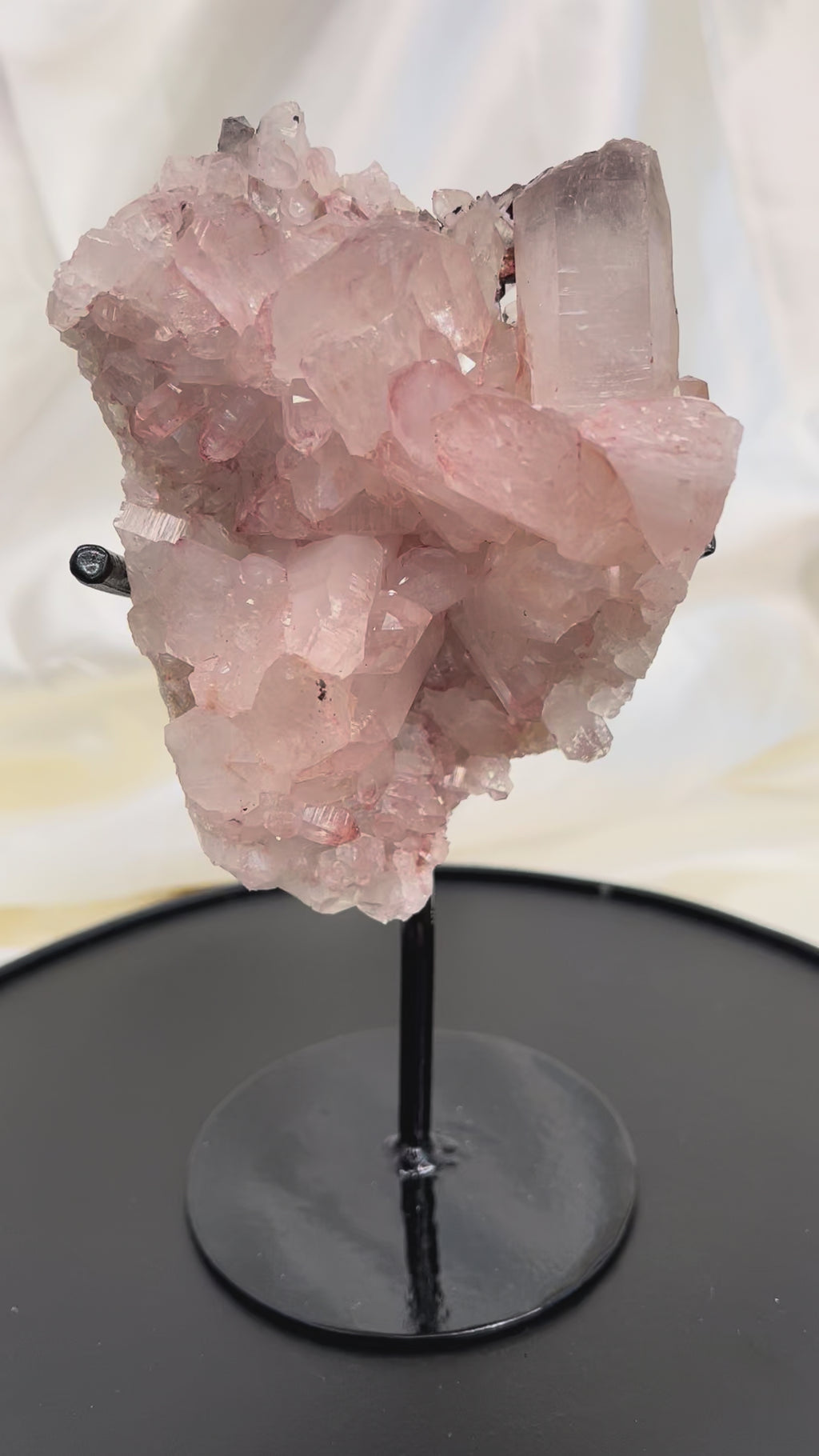 Pink Himalayan Quartz Cluster on Stand | 199
